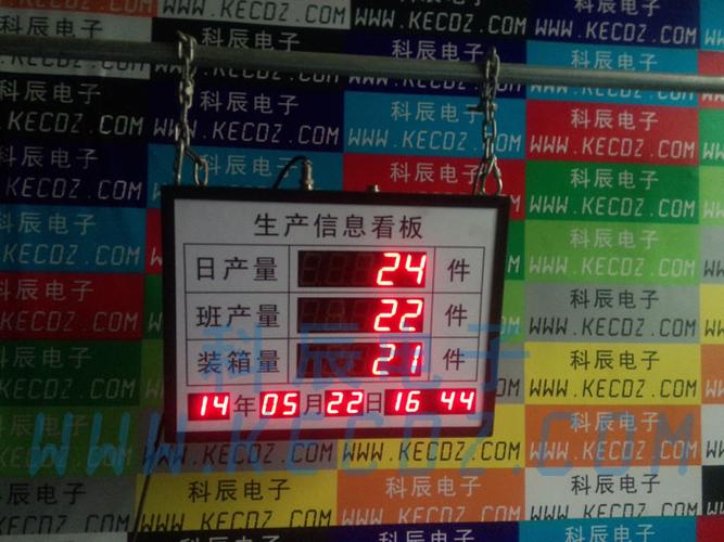 上海某工厂生产信息看板交付使用